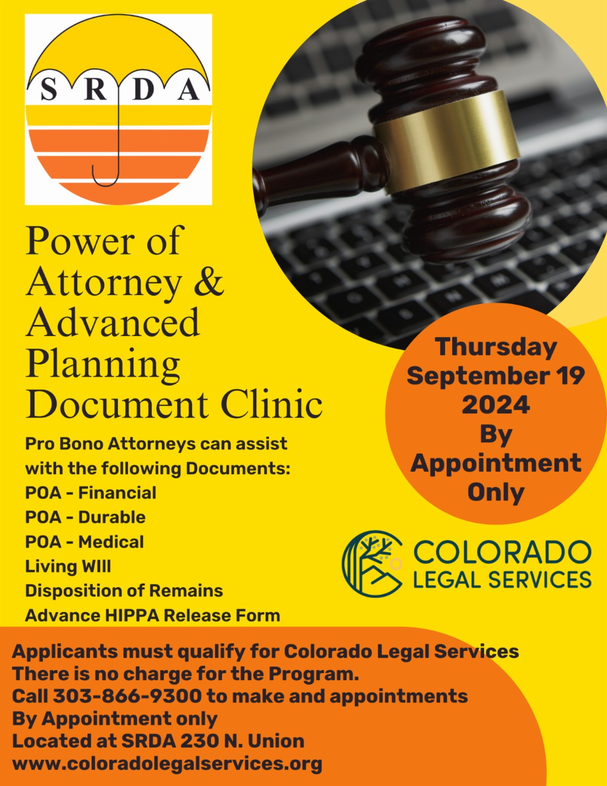 Power of Attorney & Advanced Planning Document Clinic